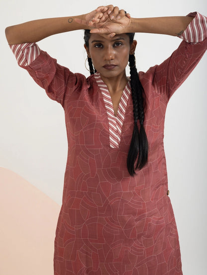 Amber Lines Kurta Set
