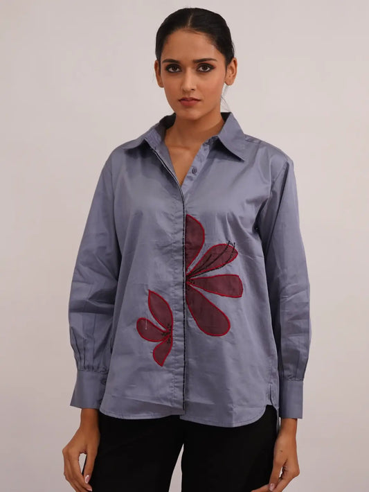 Azure Bloom Shirt