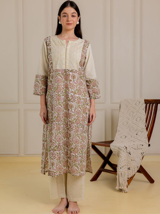 Beige Beauty Kurta Set