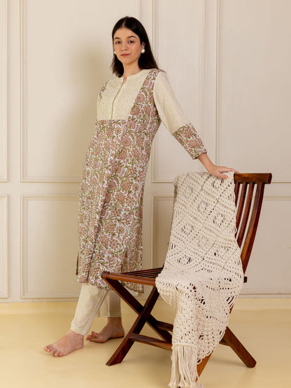 Beige Beauty Kurta Set