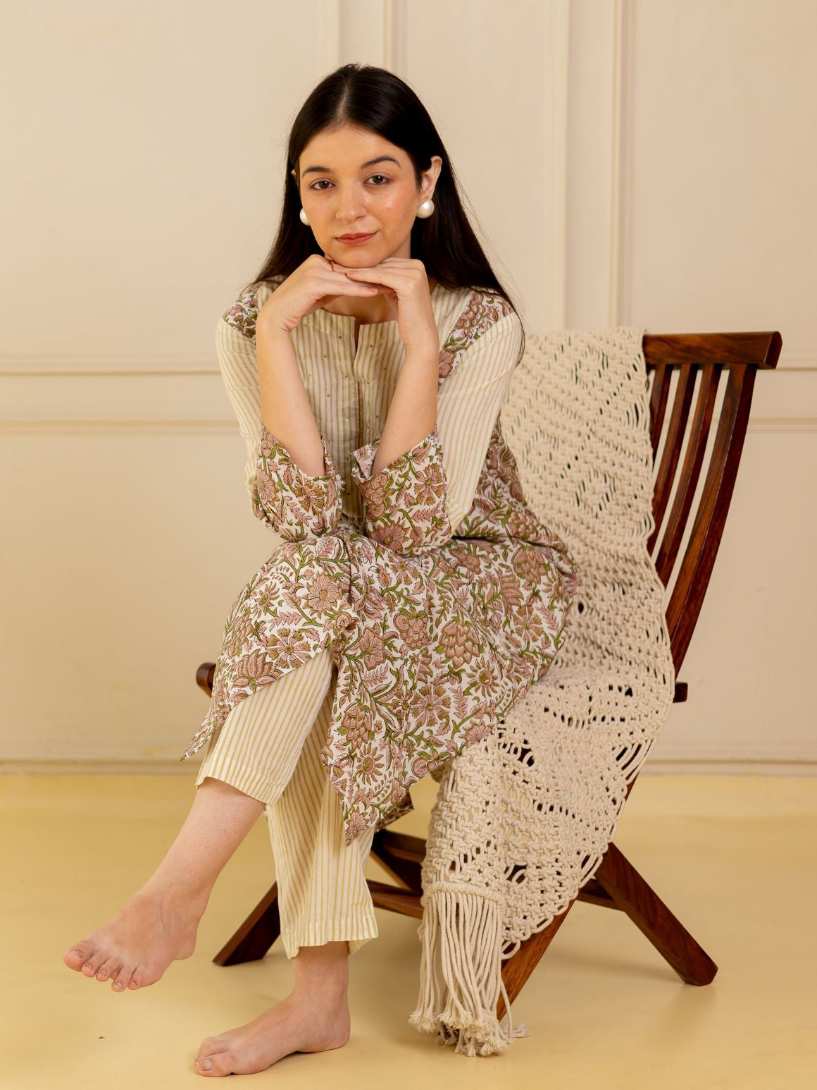 Beige Beauty Kurta Set