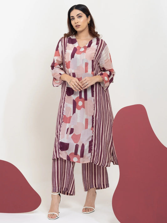 Berry Fusion Kurta Set