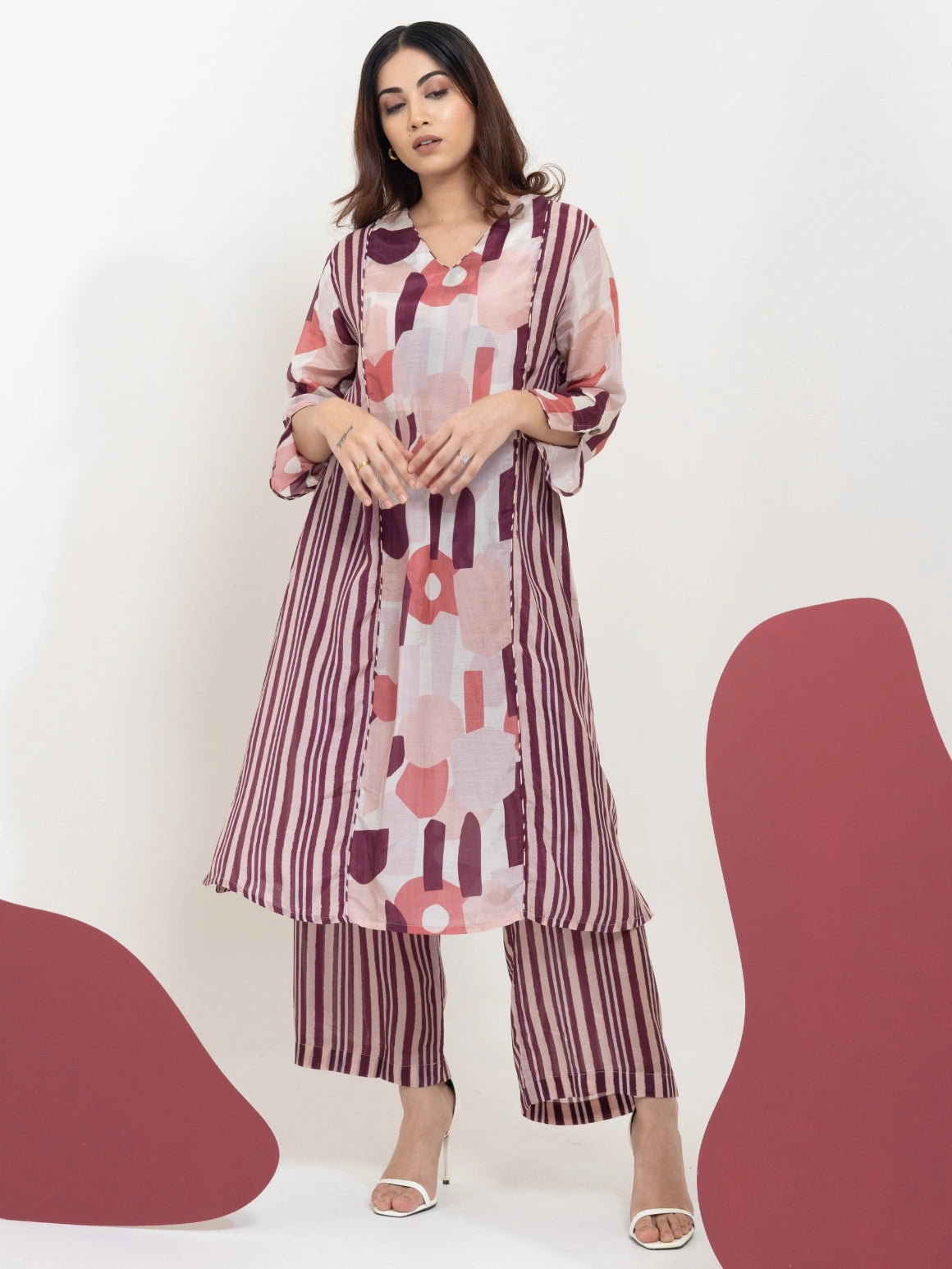 Berry Fusion Kurta Set