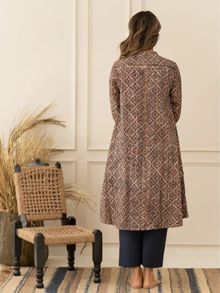 Blue Print Inner Jacket