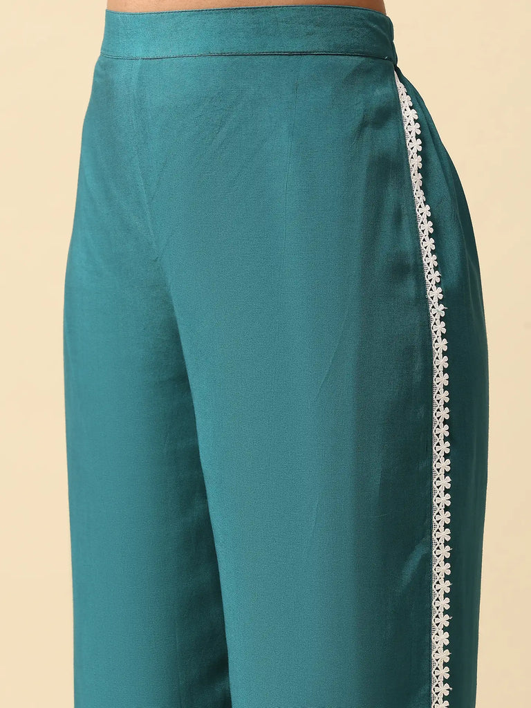Botanica Teal Kurta Set | WoS
