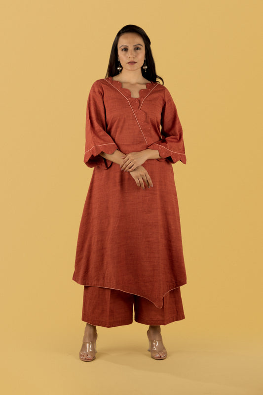 Brick kurta Co-ord Set