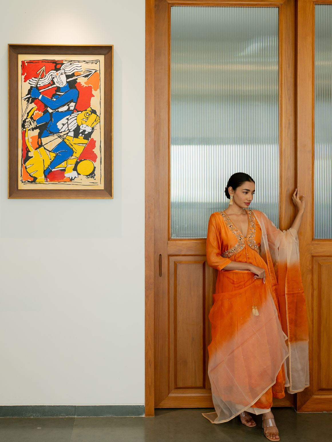 Citrus Dream anarkali set