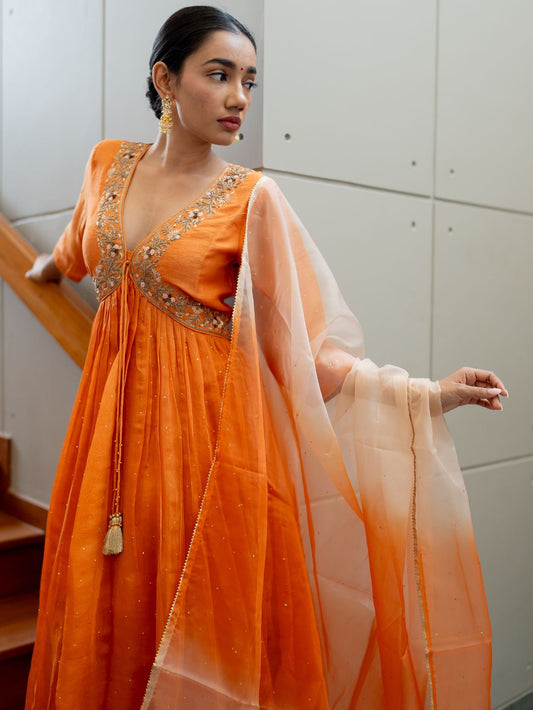 Citrus Dream anarkali set
