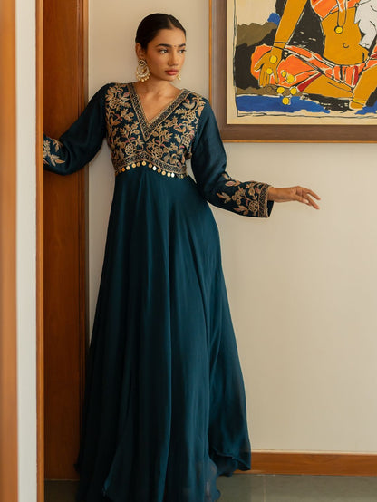 Cobalt Charm Gown