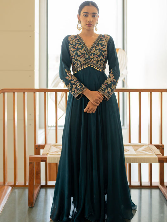 Cobalt Charm Gown