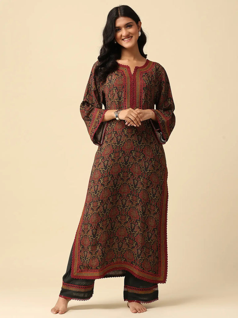 Crimson Reign - The Kurta Set