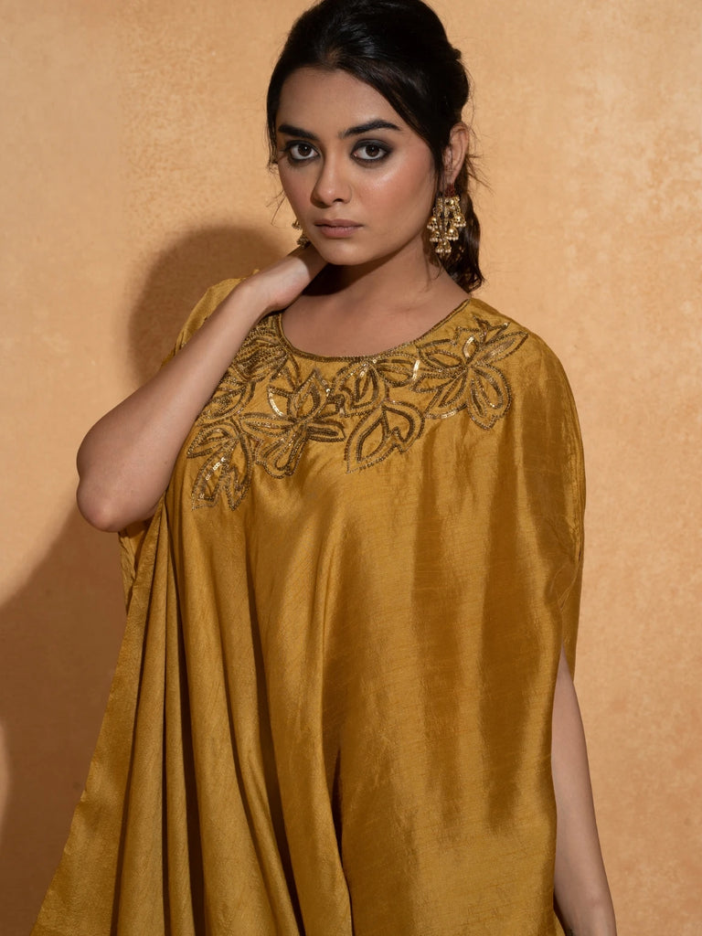 Cut Embroidery Kaftan