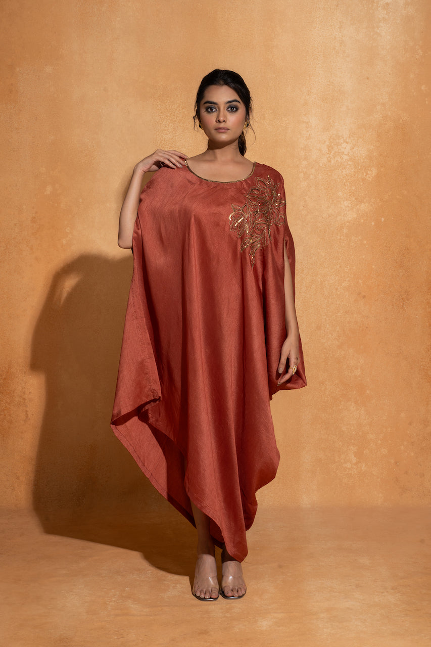 Cut Side Embroidery Kaftan