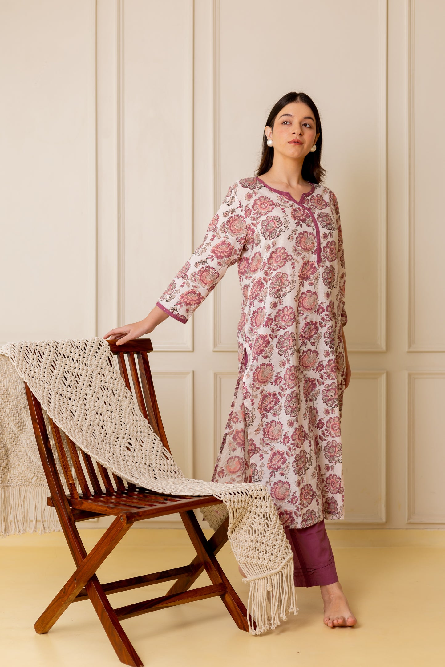 Dusky Rose Kurta Set