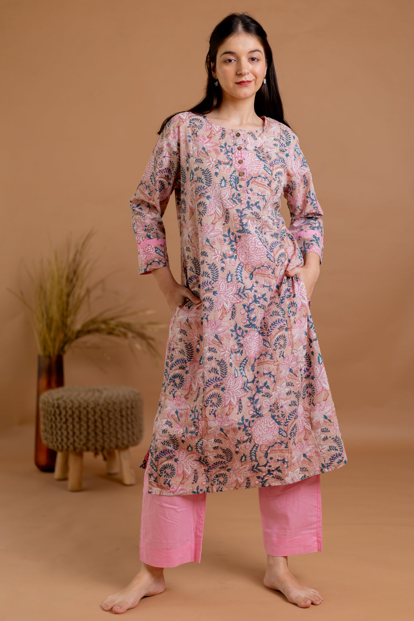 Floral Symphony Kurta Set