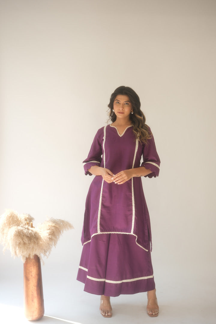 LAVENDER KURTA SET