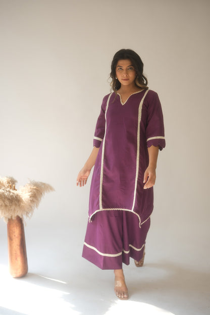 LAVENDER KURTA SET