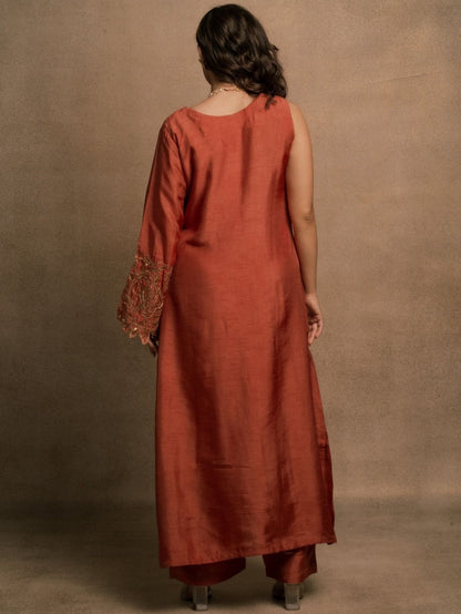 Daisy Coral Kurta Set