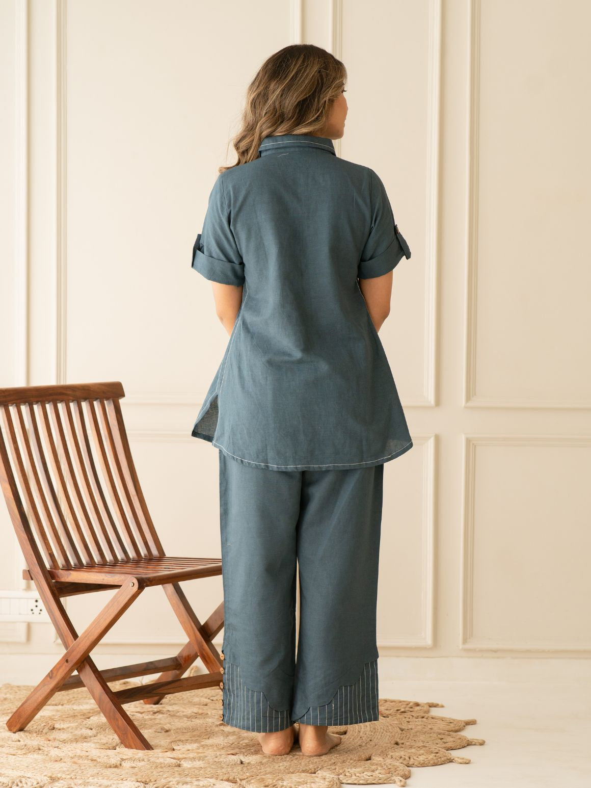 Dark Weaved Co-Ord Set