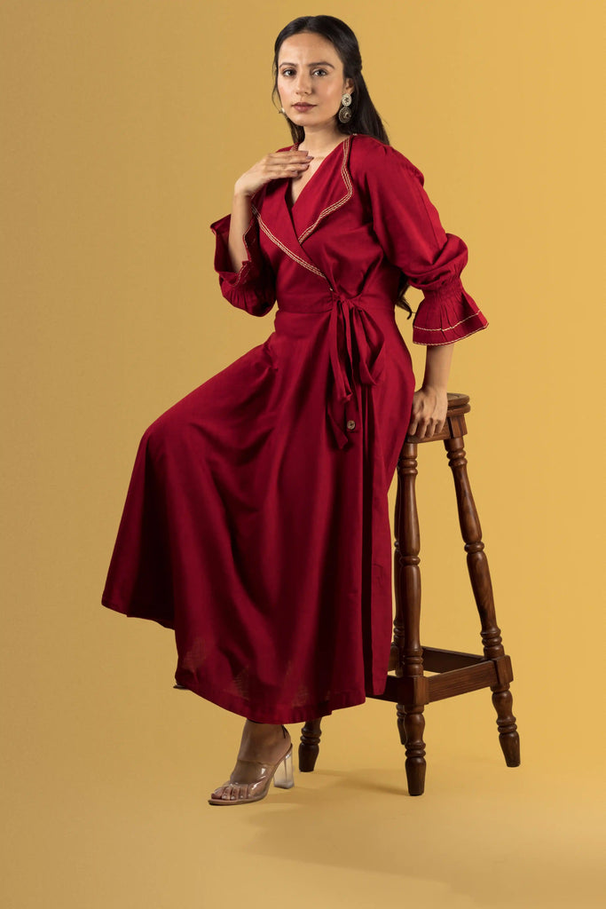 FLAPCOLLARMID Woman Dress