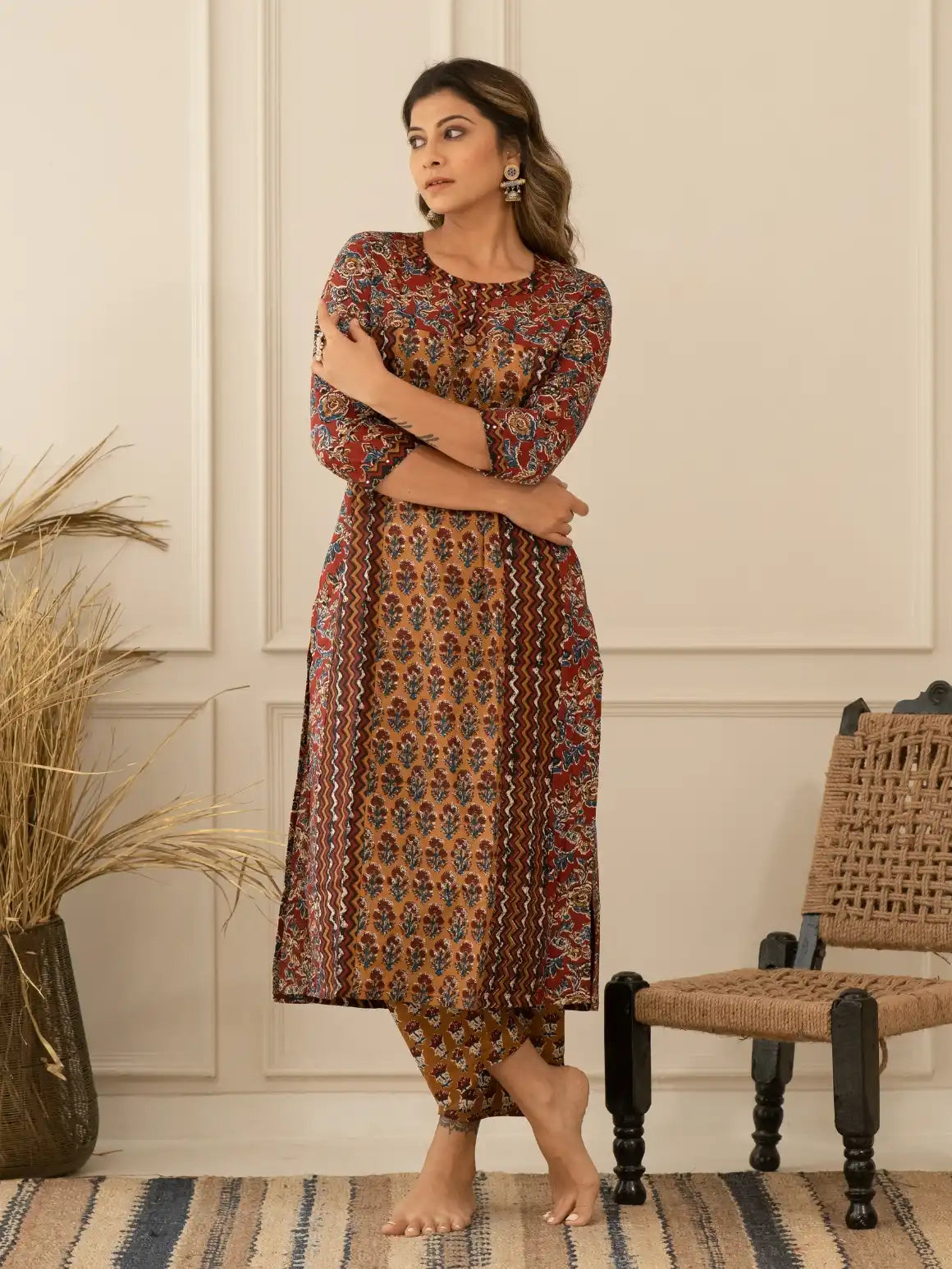Floral Pettern Kurta Set
