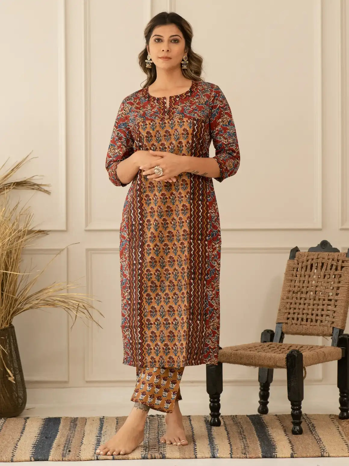 Floral Pettern Kurta Set