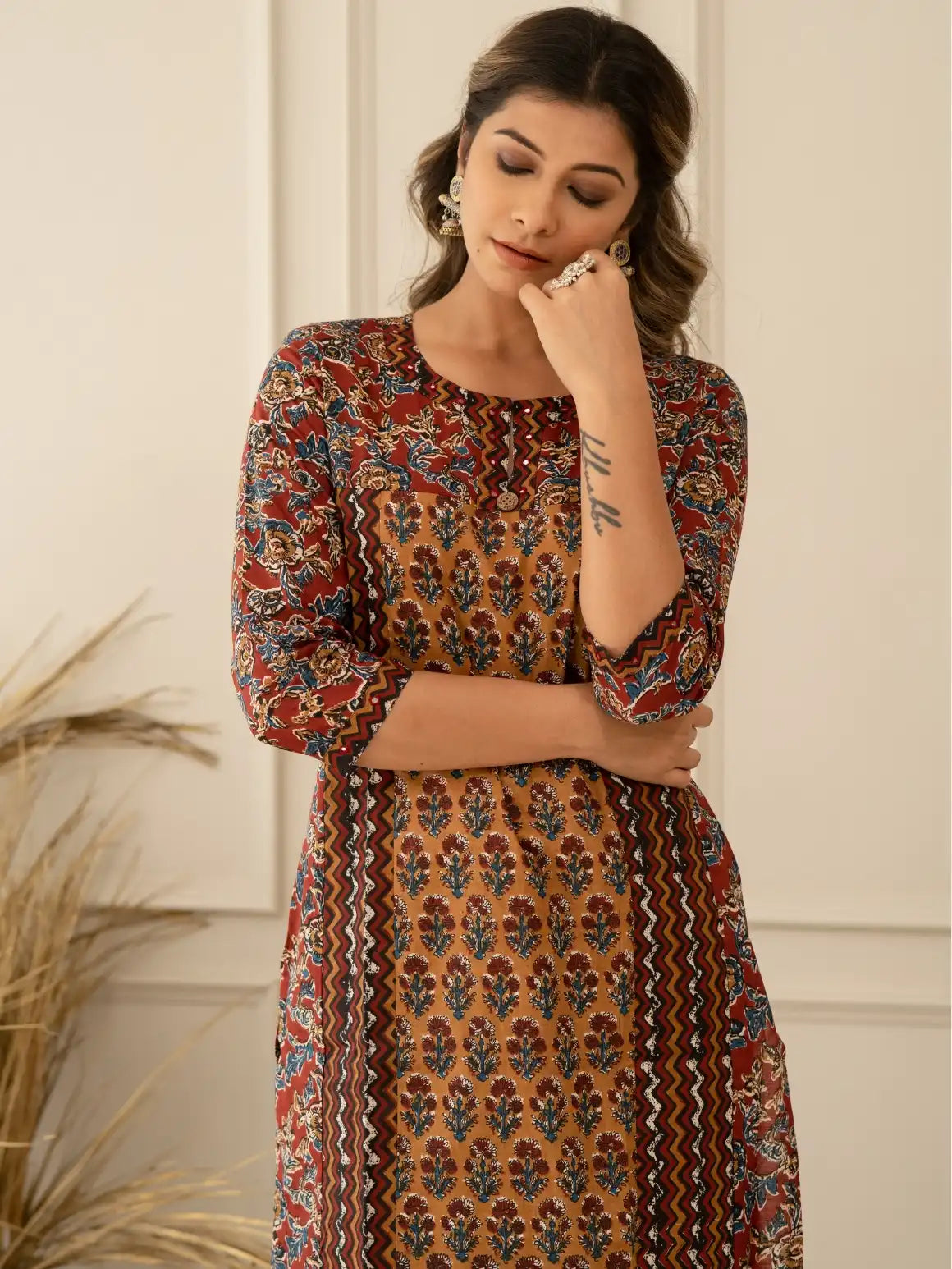 Floral Pettern Kurta Set