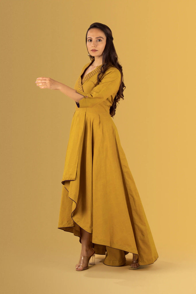Yellow High Flow Dress 