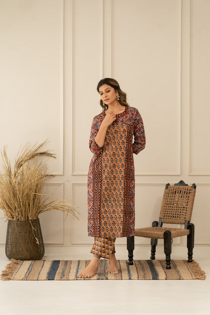 Floral Pettern Kurta Set