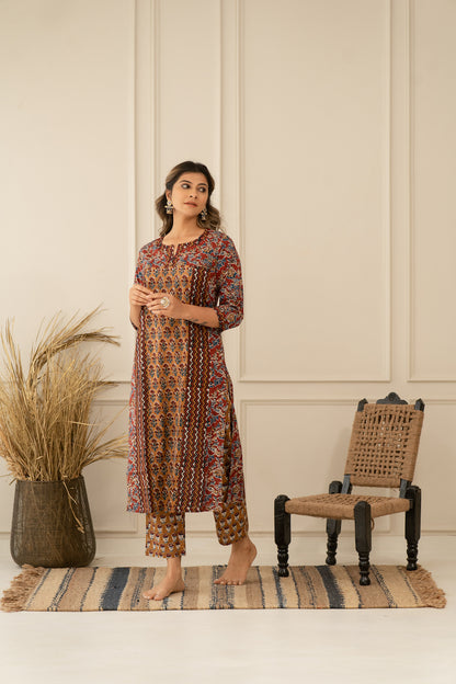 Floral Pettern Kurta Set