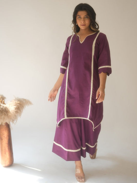 Lavender Kurta Set