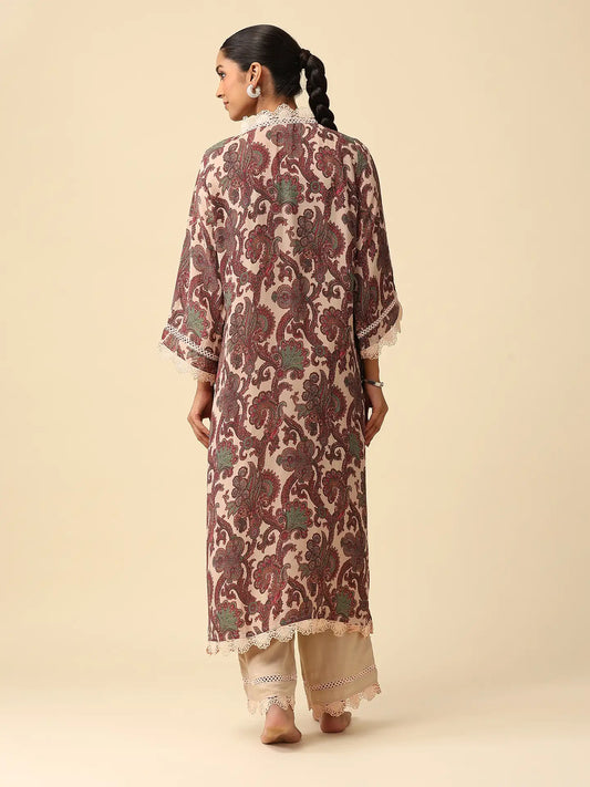 Cotton Crepe Kurta Set -La Belle |  By Wos