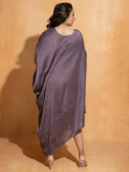 Lilac Cut Embroidery Kaftan
