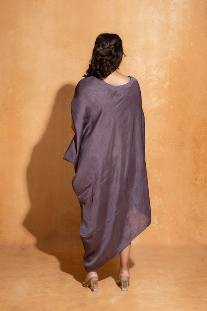 Lilac Cut Embroidery Kaftan