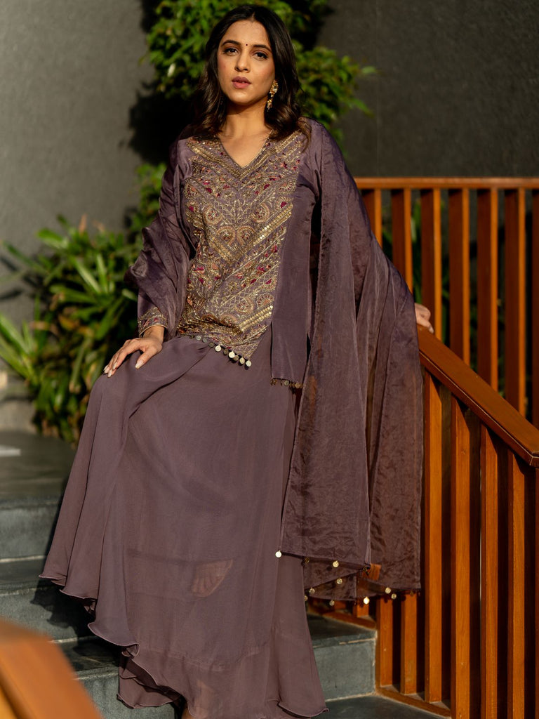 Lilac Luxe Sharara set