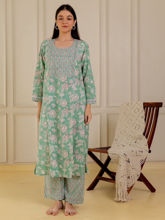 Mint Breeze Kurta Set