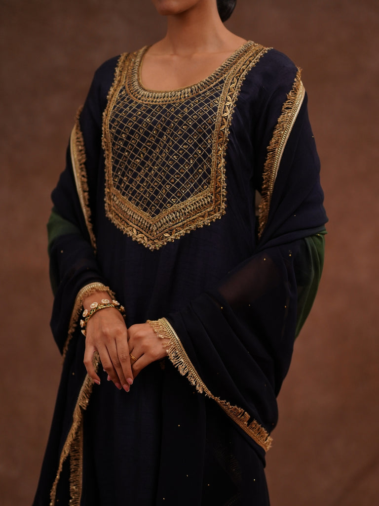  dark green cape over a dress, for women