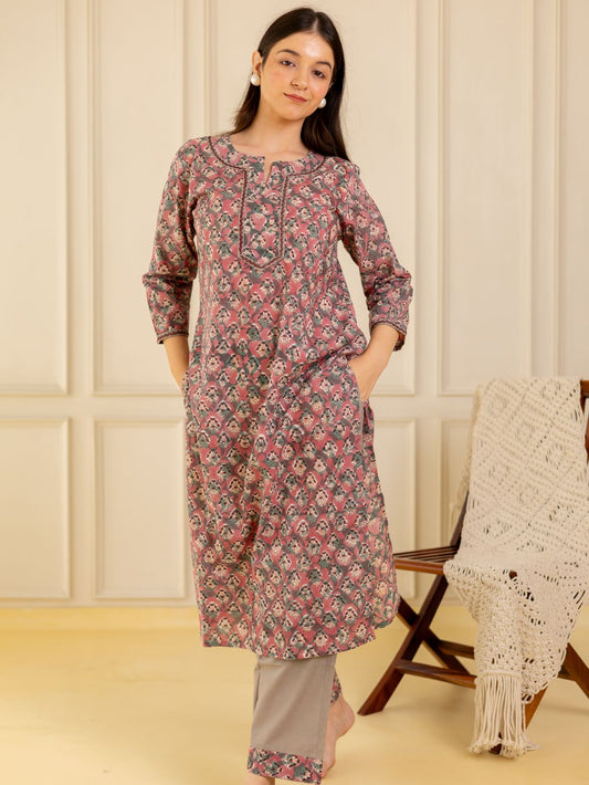Petals of Grace Kurta Set