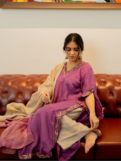 Purple Plum Kurta Set