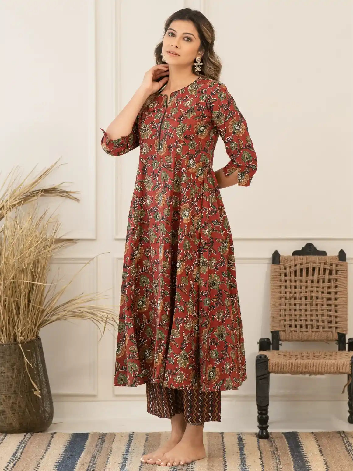 Rust Floral Set