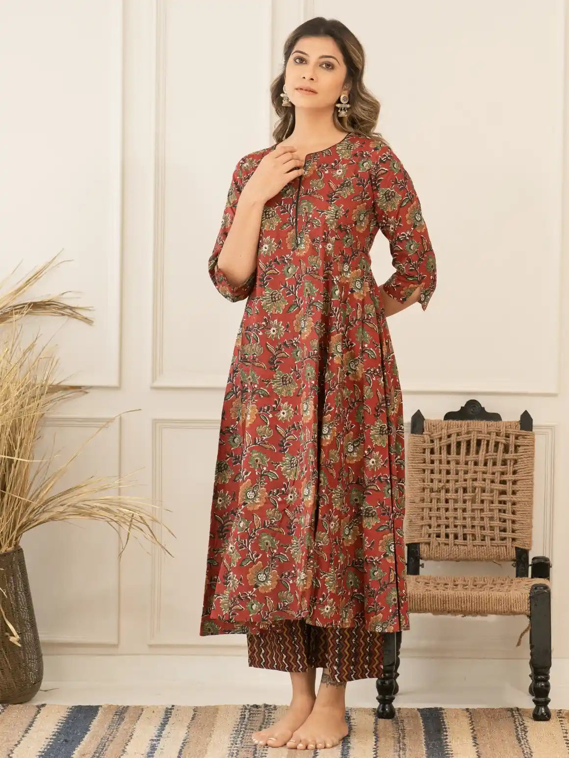 Rust Floral Set