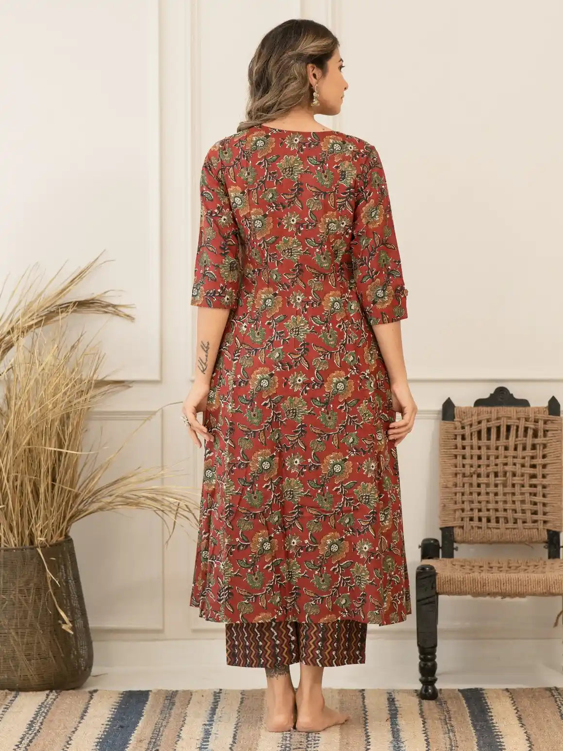 Rust Floral Set