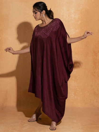 Sequence Wine Rose Kaftan