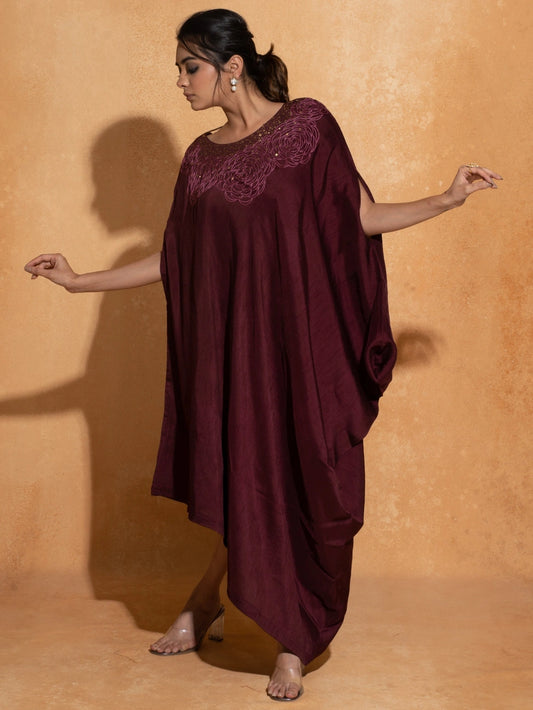 Sequence Wine Rose Kaftan
