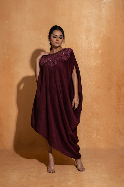 Sequence Wine Rose Kaftan