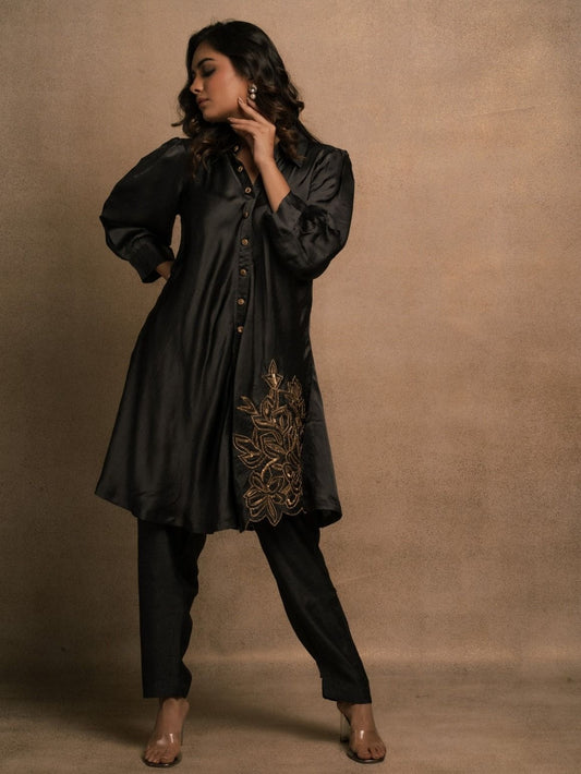 Soot Black Co-Ord Set