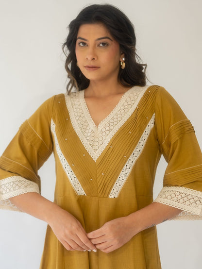 Vernal Spice Rust dress