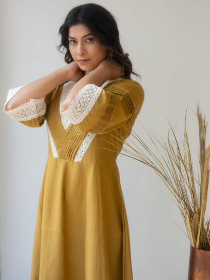 Vernal Spice Rust dress