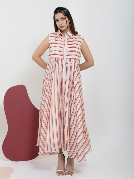 Vanilla Berry Flow Dress