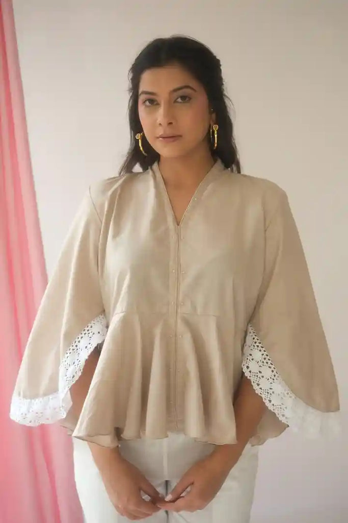 beige  top for women